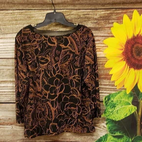 Emma James mid Sleeve Pullover top size XL Pre-own - Picture 2 of 5